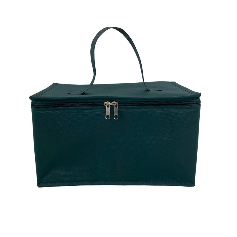 Deep Green Grocery Cooler Bag